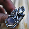 Size 7.5, "Altar", Hand of Glory, Phantom Smoky Quartz
