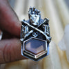 Size 7.5, "Altar", Hand of Glory, Phantom Smoky Quartz