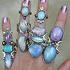 SIZE 9.5, Dreamscape, Opal Cloud, Sterling and Fine Silver