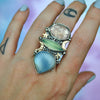 SIZE 7, Dreamscape, Chalcdeony & Morganite