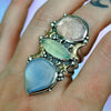 SIZE 7, Dreamscape, Chalcdeony & Morganite