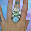 SIZE 7, Dreamscape, Chalcdeony & Morganite