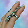SIZE 5.75, Dreamscape, Tanzanite, Tourmaline, Monarch Opal