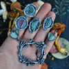 Size 7, Fairy Circles, Tourmaline fairy wing