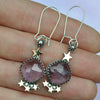 EARRINGS, Dreamscape, Amethyst Skies, Sterling and Fine Silver