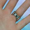 SIZE 7, Dreamscape, Opal Cloud, Sterling and Fine Silver
