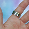 SIZE 9.5, Dreamscape, Opal Cloud, Sterling and Fine Silver