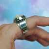 SIZE 9.5, Dreamscape, Opal Cloud, Sterling and Fine Silver