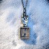 Hand of Glory Reliquary, Superstions & Lore, Topaz with Limonite