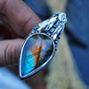 DISCOUNTED Size 8, Blue Flame, Superstions & Lore, Labradorite