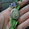 SIZE 10.5, Garden Veil, Natural Moss Agate Ring