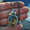 Pendant, Blue Flame, Superstions & Lore, Labradorite