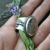 SIZE 10.5, Garden Veil, Natural Moss Agate Ring