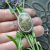 SALE - SIZE 7.5, Garden Veil, Natural Moss Agate Ring