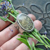 SALE - SIZE 7.5, Garden Veil, Natural Moss Agate Ring