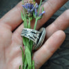 SALE - SIZE 6.5, Garden Veil, Natural Moss Agate Ring
