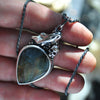 Pendant, Blue Flame, Superstions & Lore, Labradorite
