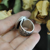 SALE - SIZE 7.5, Garden Veil, Natural Moss Agate Ring