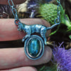 Jumping Cat Sith, Pendant, Cat-Eye Tourmaline!