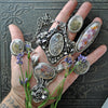 SIZE 10.5, Garden Veil, Natural Moss Agate Ring
