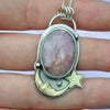 PENDANT Dreamscape, Sapphire, Sterling and Fine Silver