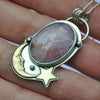 PENDANT Dreamscape, Sapphire, Sterling and Fine Silver