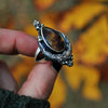Size 7, Autumn Light, Blue Dominican Amber