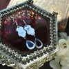 Dearest Mina, Earrings, Dracula, Garnet