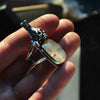 SIZE 7.5, The Castle is Old, Dracula, Garnet in Quartz