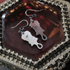 The Castle is Old, Earrings, Dracula, Garnet