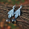 Falling Leaves, Earring Pair