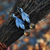 Falling Leaves, Earring Pair