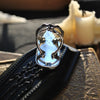 SIZE 7.5, The Castle is Old, Dracula, Garnet in Quartz