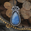 Pendant, Blue Seam Opal