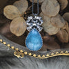 Pendant, Aquamarine with Phantom