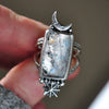 Size 7, Winter Moon, Medusa Quartz