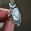Size 7, Winter Moon, Medusa Quartz