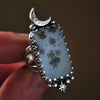 Size 5.5, Winter Moon, Dendritic Agate
