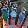 Size 8-9, Baby Yule Goat Frith, Raw Malachite