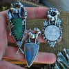 Size 8-9, Baby Yule Goat Frith, Raw Malachite