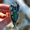 Size 8-9, Baby Yule Goat Frith, Raw Malachite