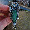 Size 8-9, Baby Yule Goat Frith, Raw Malachite
