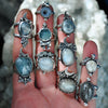 Size 7, Moon&Star, Moonstone and Sapphire