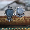 Size 7.5, Moon&Star, Moonstone and Aquamarine