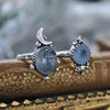 Size 6, Moon&Star, Agate and Topaz