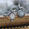 Size 7, Moon&Star, Moonstone and Sapphire