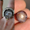 Custom Order!! STAR SAPPHIRE, Stargazing Oracle Ring or Necklace, Sterling and Fine Silver and Brass