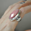 Size 7.5-8, Candy Empress Ring, Pink Opal