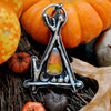 PENDANT, Pumpkin Path, Candy Corn October House