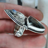 Size 7.5, Blue Flame, Superstions & Lore, Labradorite